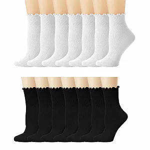 Комплект шкарпеток з рюшами 14 пар, Жіночі - Фото 1