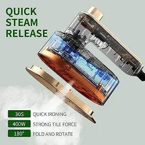 Дорожный утюг-отпариватель 2 в 1 1500W 180° Foldable Portable synthetic.ua - Фото 1