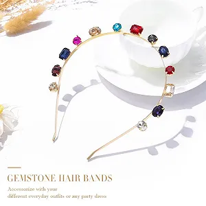 Ободок Reaky в стиле барокко с драгоценными камнями synthetic.ua - Фото 1