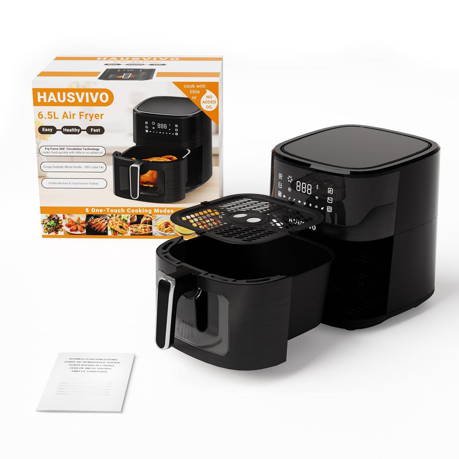 Мультипіч Airfryer XL 6.5 л 1600 Вт 8 програм з оглядовим вікном Чорний, фото №8 Мультипіч Airfryer XL 6.5 л 1600 Вт 8 програм з оглядовим вікном Чорний, фото №8