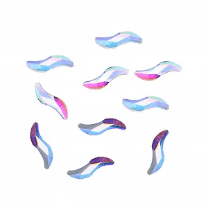 Стразы для ногтей FRCOLOR Имитация кристаллов 10 шт S-образные - Фото 1