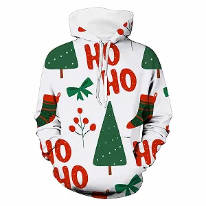 Худі OUMSHBI Різдвяний дитячий светр Мотив сніжинок synthetic.ua - Фото 1