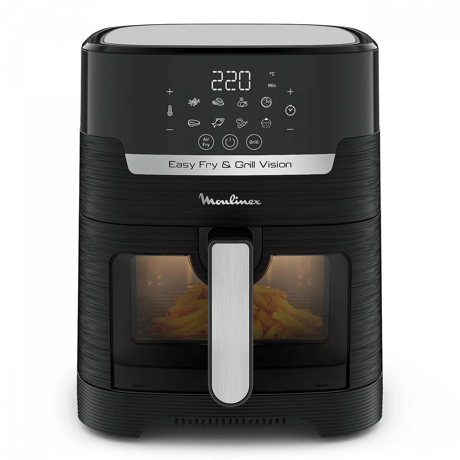 Мультипечь-гриль Moulinex Easy Fry & Grill Vision EZ5068 4.2 л 10 функций Extra Crisp Technology Черная, фото №3