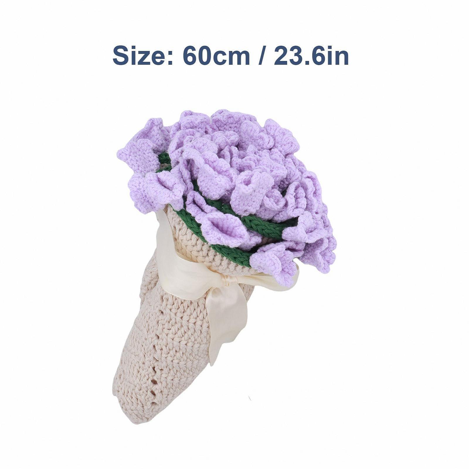 Покривало Greensen Серія Ручна робота Модель Квітковий букет 3D 60 см Фіолетовий, фото №5 Покривало Greensen Серія Ручна робота Модель Квітковий букет 3D 60 см Фіолетовий, фото №5