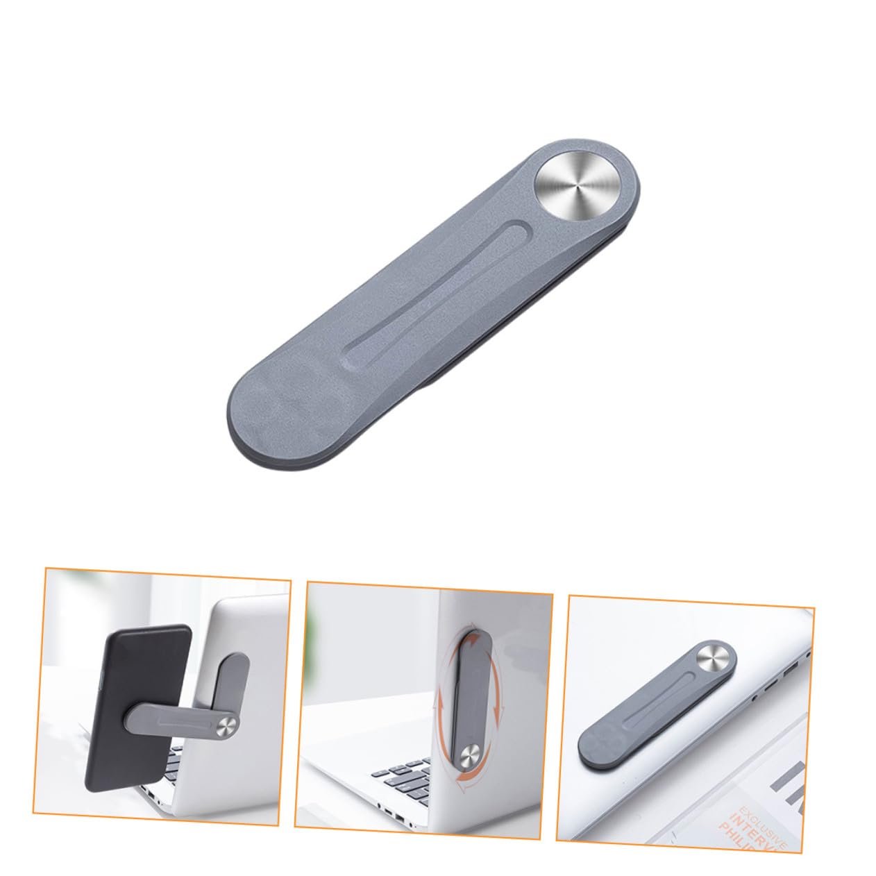 Портативная складная подставка для ноутбука и мобильного телефона из прочного материала, вращающаяся, простая в установке, практичная для работы и повседневного использования, совместима с, фото №7 Портативная складная подставка для ноутбука и мобильного телефона из прочного материала, вращающаяся, простая в установке, практичная для работы и повседневного использования, совместима с, фото №7