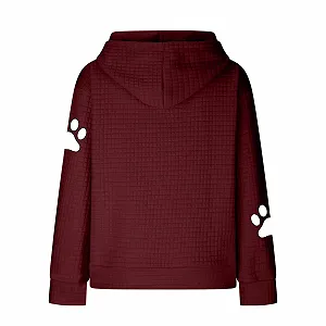 Худи Женская Толстовка Пуловер Весна Худи с Мотивом Собаки Комфортная Толстовка с Карманом Кенгуру synthetic.ua - Фото 1