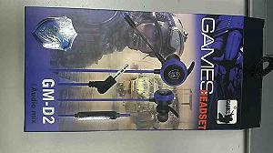 Наушники и Bluetooth-гарнитуры Games Headset GM-D2 - Фото 1
