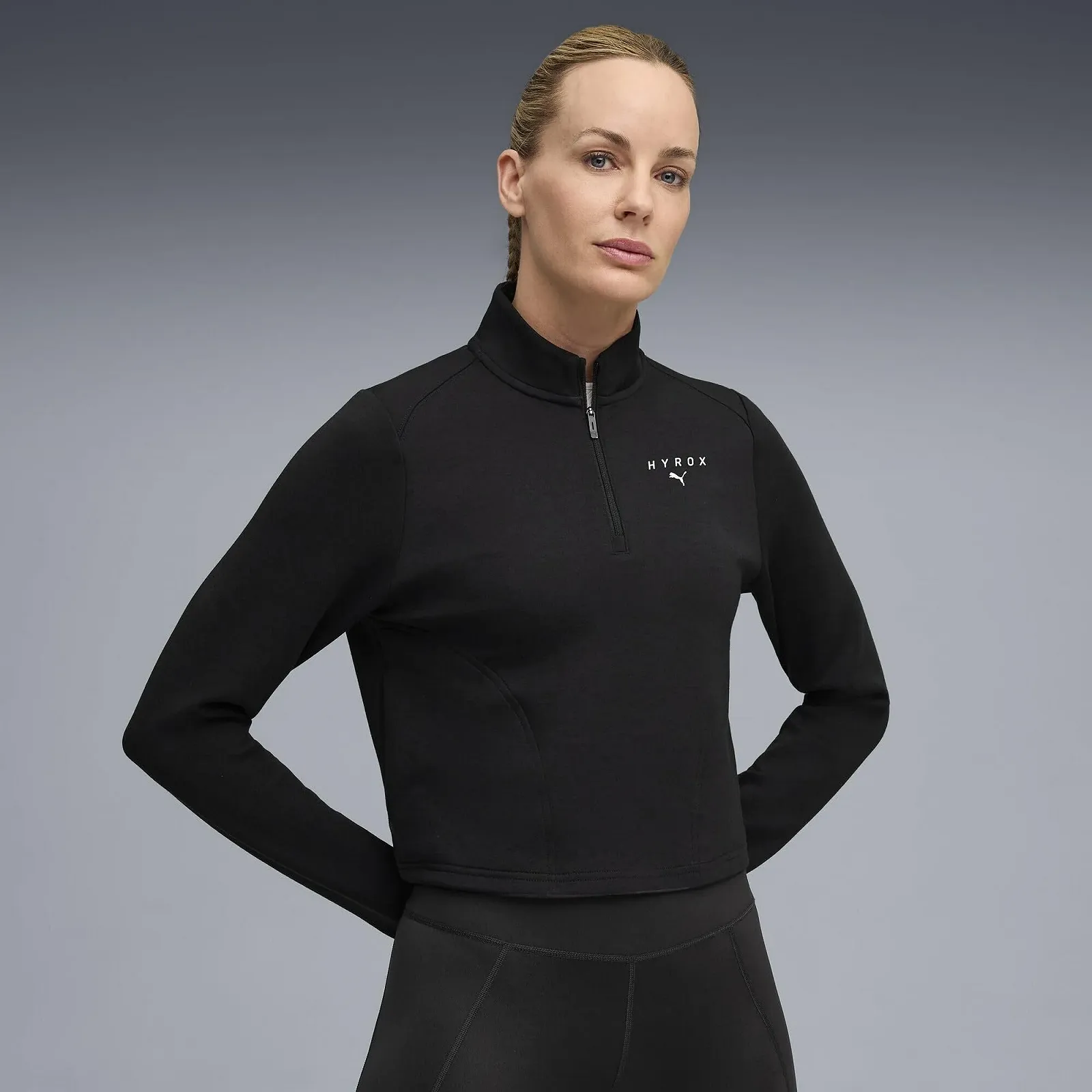 Унисекс Толстовка PUMA W X Hyrox Cloudspun 1/4 Zip, фото №3 Унисекс Толстовка PUMA W X Hyrox Cloudspun 1/4 Zip, фото №3