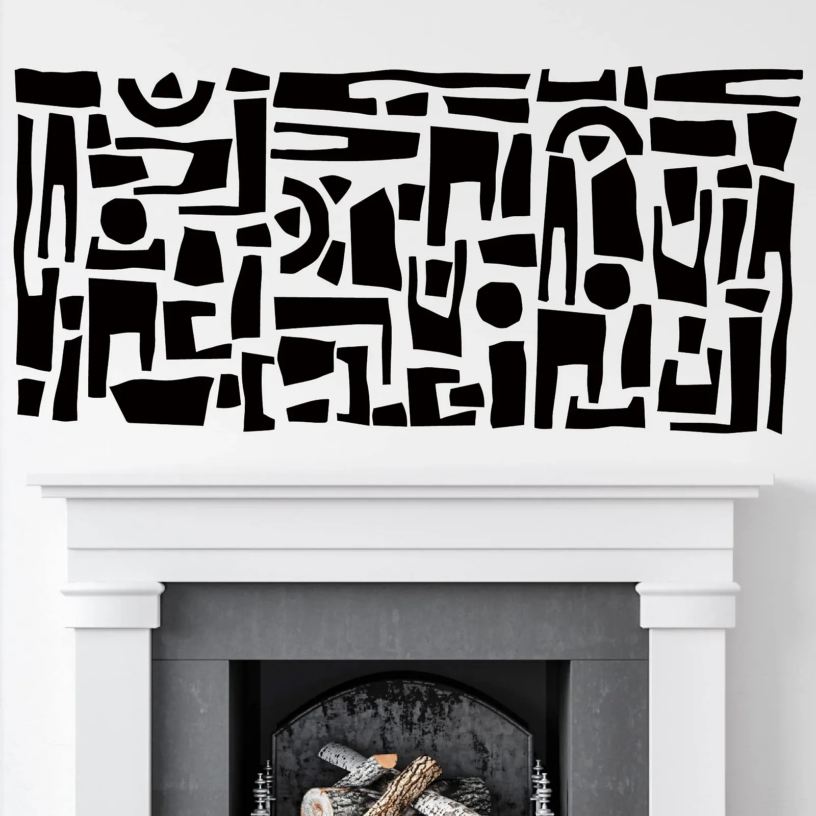 Наклейки на стіну Абстрактні форми Геометричні Вінілові 76 шт., фото №5 Наклейки на стіну Абстрактні форми Геометричні Вінілові 76 шт., фото №5