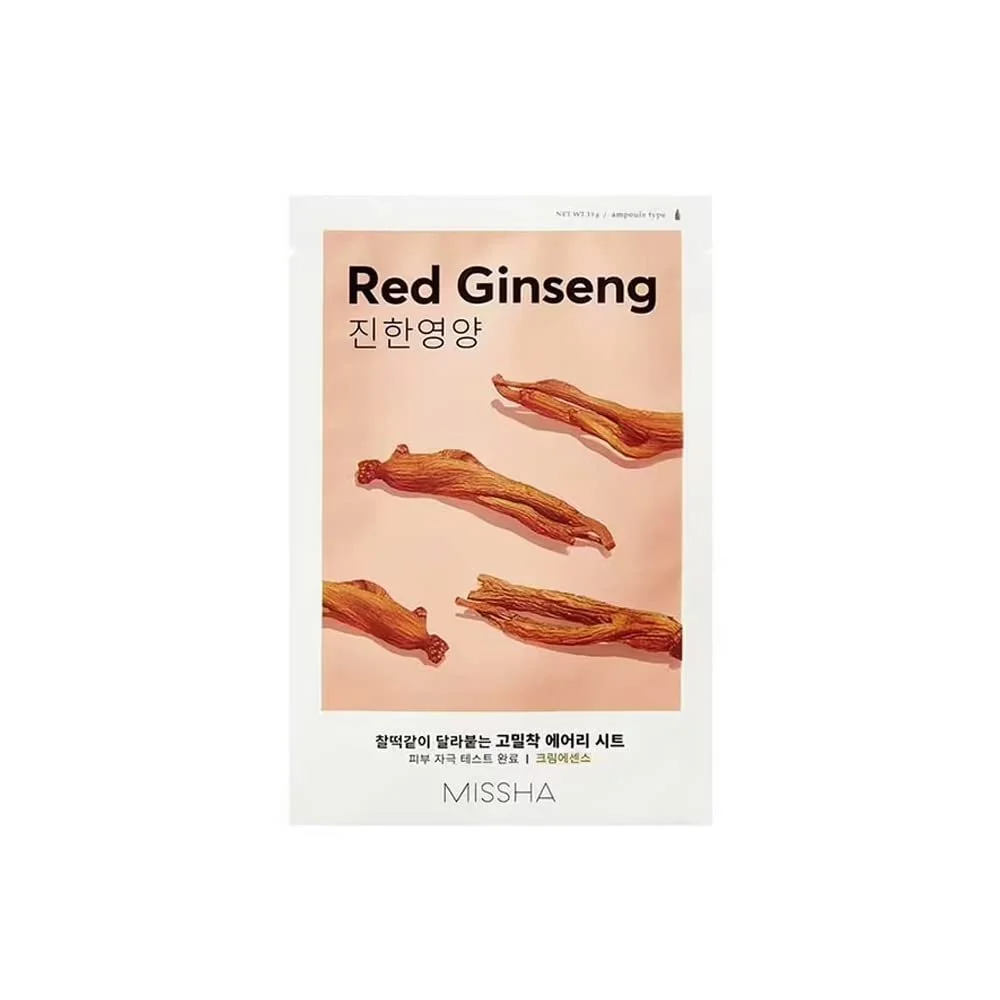 Тканинна Маска для обличчя MISSHA Airy Fit (Red Ginseng), 19 мл, фото №1 Тканинна Маска для обличчя MISSHA Airy Fit (Red Ginseng), 19 мл, фото №1