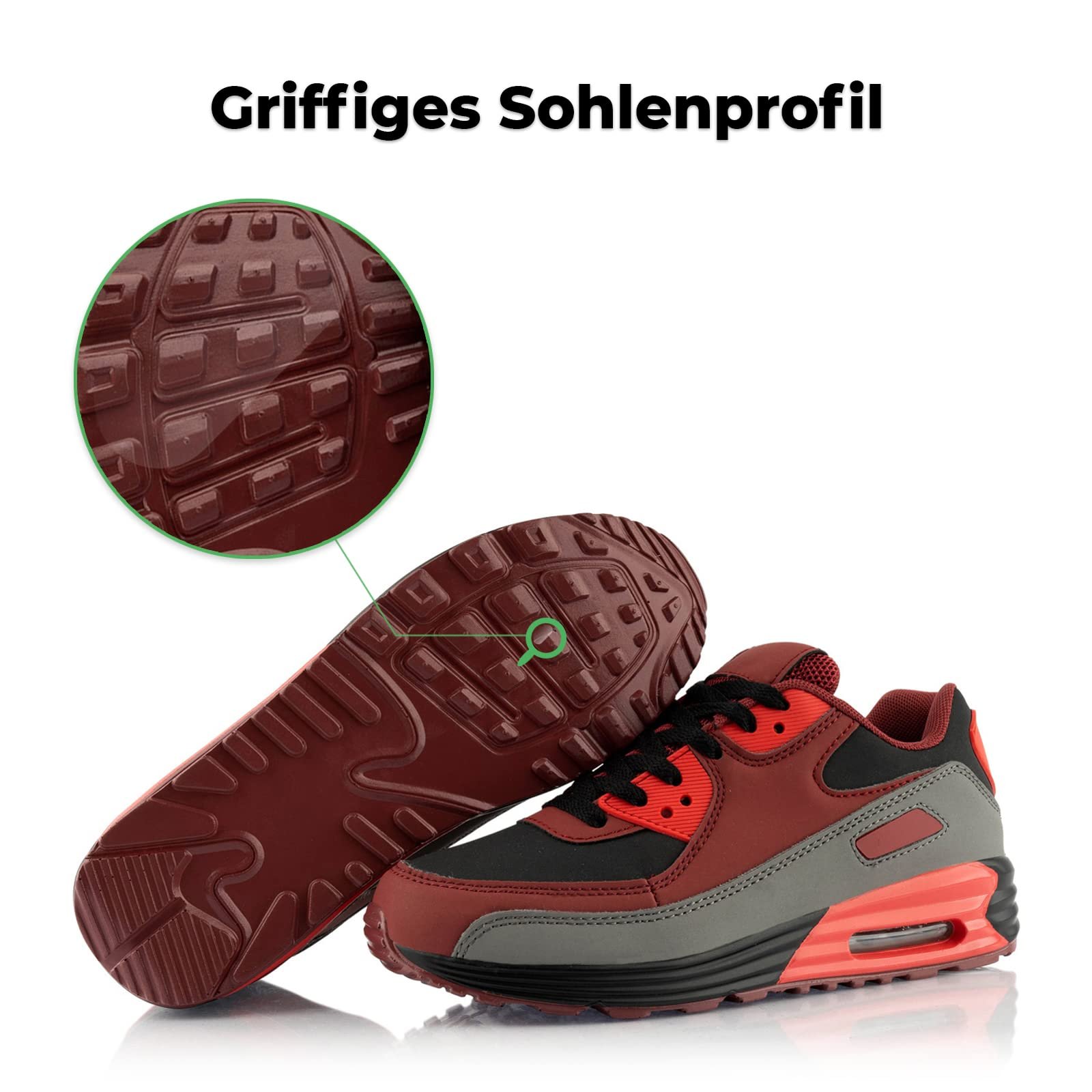 Кроссовки Fusskleidung® Unisex, Спортивная обувь с амортизацией, Легкие беговые кроссовки, фото №4