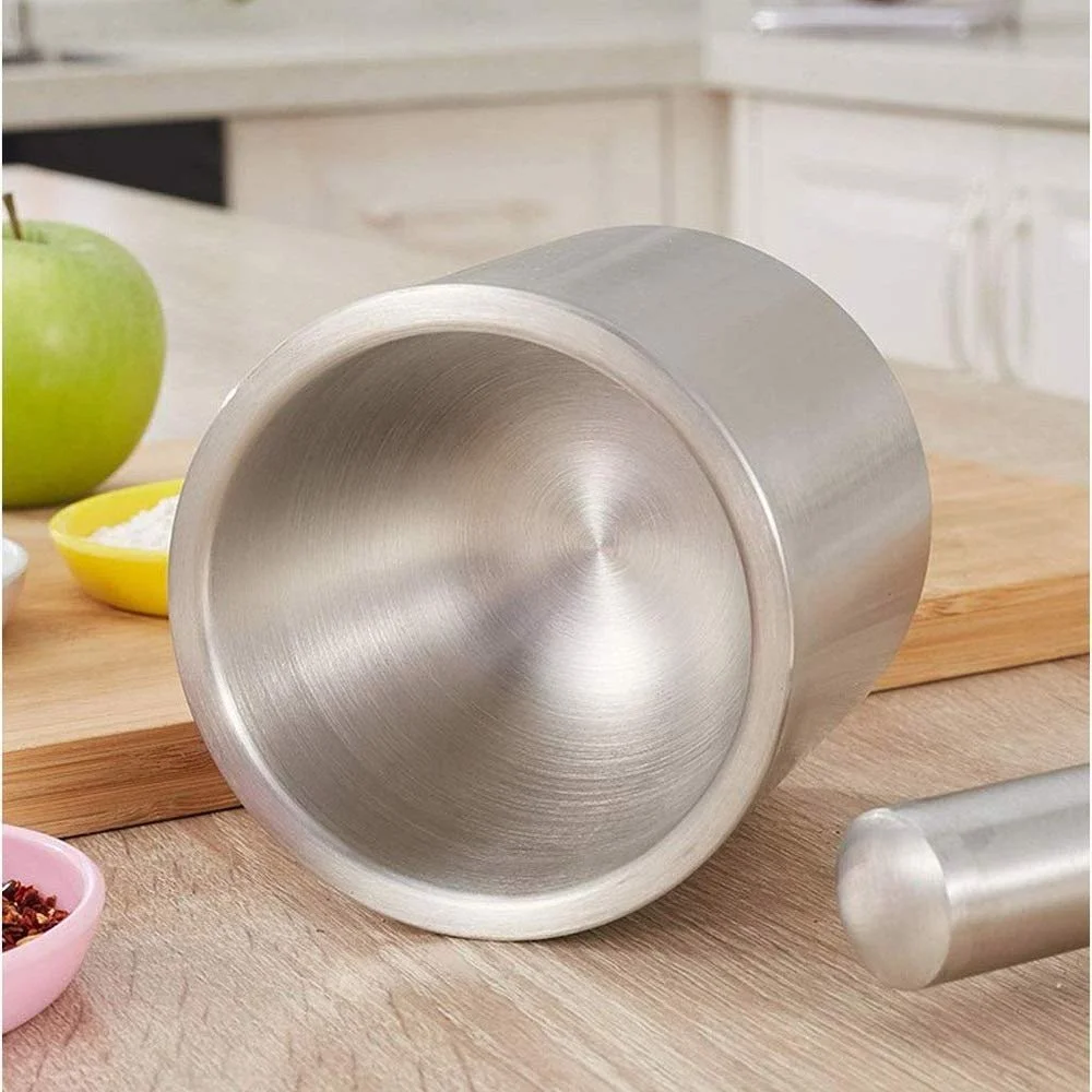 Ступка з товкачиком, нержавіюча сталь, фото №3