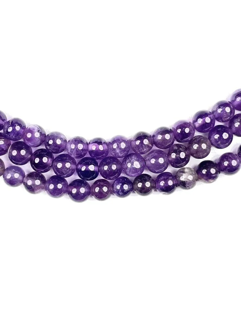 Бусины Аметист Натуральный Rondella Граненые 5.5 мм Фиолетовый, фото №2