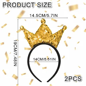 Набір з 2 Блискучих Обручів-Корон для Дівчат synthetic.ua - Фото 1