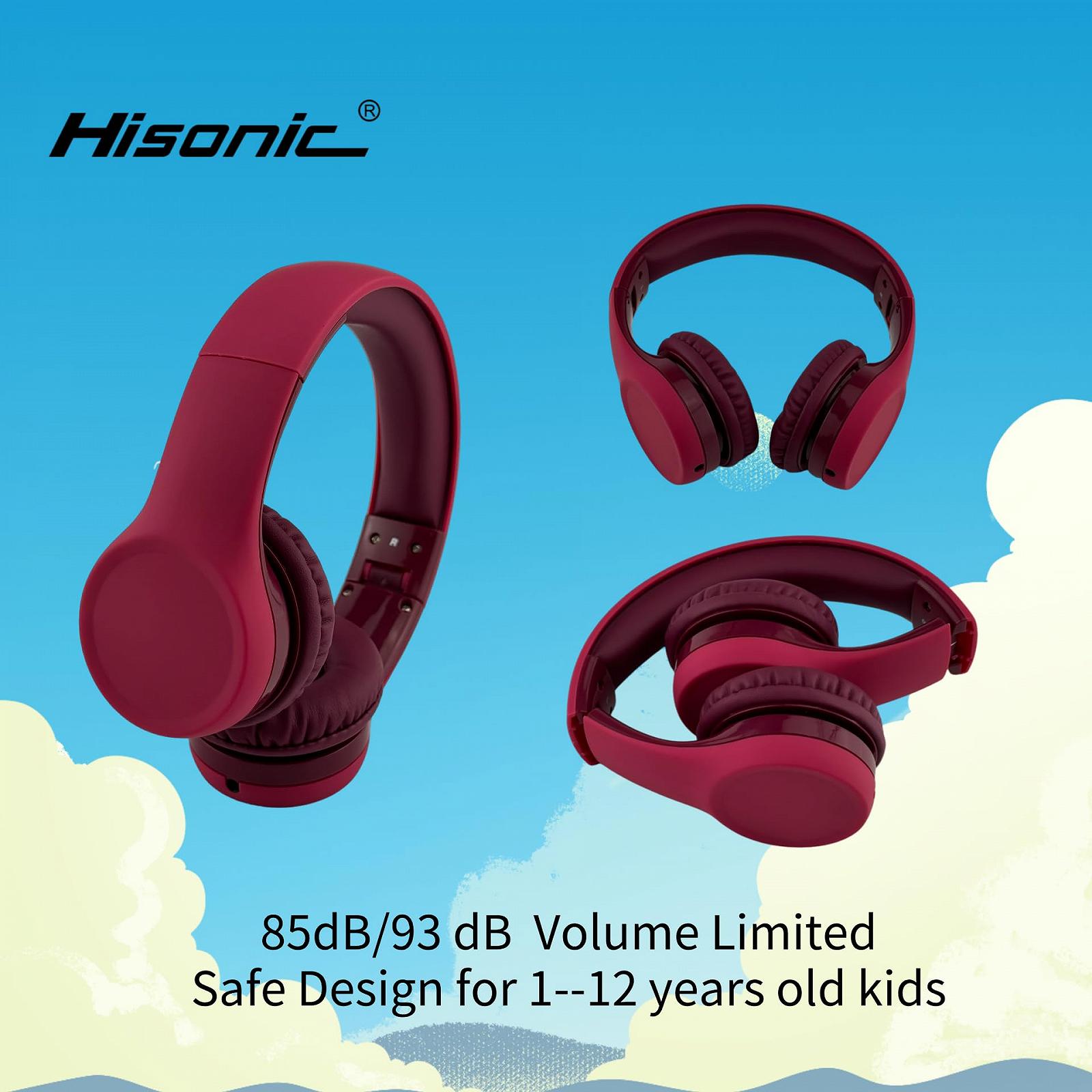 Навушники hisonic для дітей від 3 років, легкі навушники з обмеженням гучності, функція спільного прослуховування музики, мікрофон регульована дитяча гарнітура для хлопчиків і дівчаток (Dark, фото №4 Навушники hisonic для дітей від 3 років, легкі навушники з обмеженням гучності, функція спільного прослуховування музики, мікрофон регульована дитяча гарнітура для хлопчиків і дівчаток (Dark, фото №4
