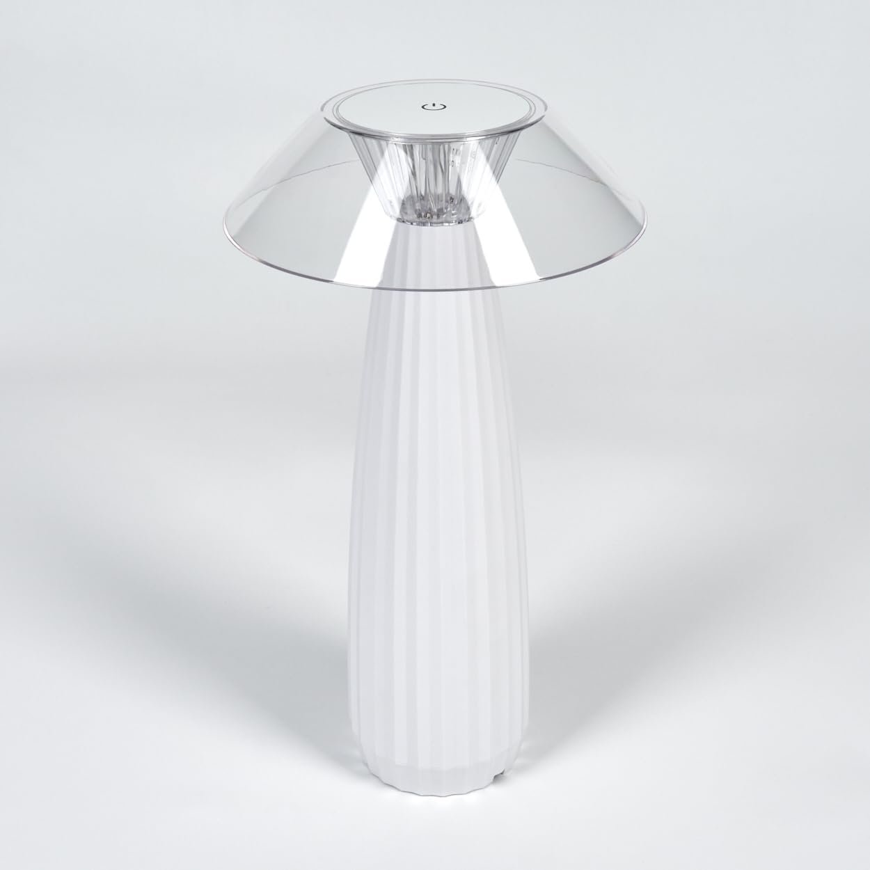 Світлодіодна настільна лампа HOFSTEIN Eryla Пластикова, Біла/Прозора, Акумуляторна, Сенсорний димер, 1 Вт, 100 лм, 3000 К, фото №9