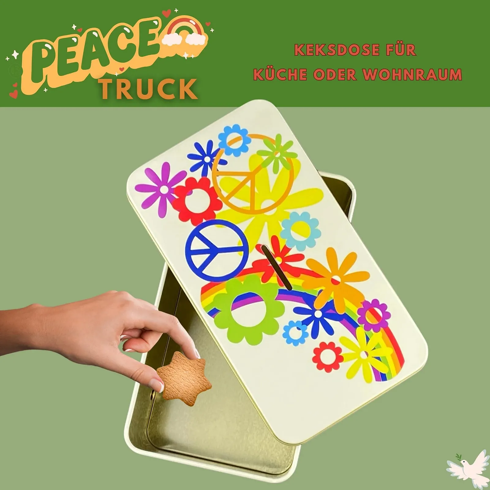 Скарбничка Kultbus Peace truck з колесами, що обертаються, фото №7