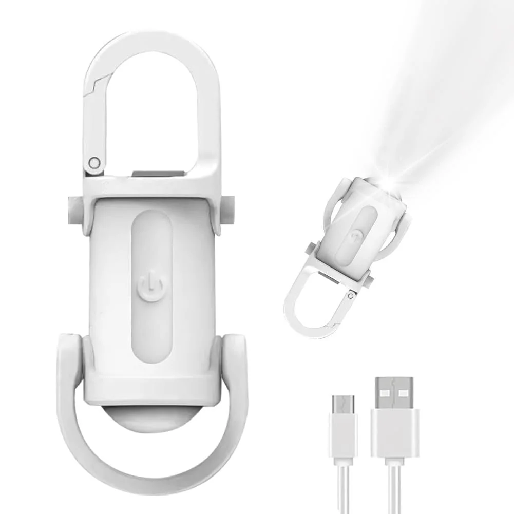 Міні Ліхтарик LED Брелок Ліхтарик USB Перезаряджуваний 7 Режимів з Power Bank для Пішого Туризму та Аварійного Освітлення, фото №1