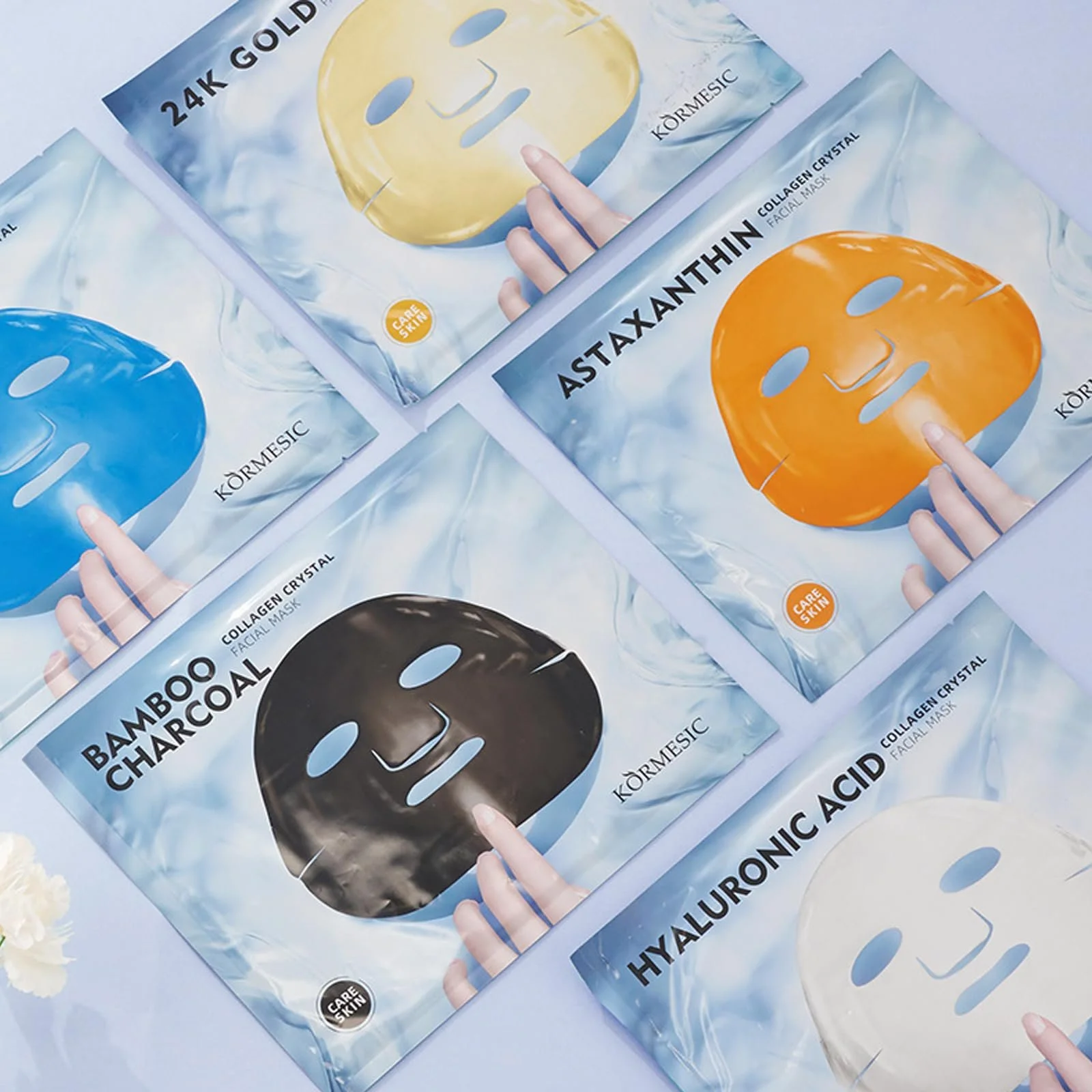 Тканинні маски для обличчя Daily Care для щоденного догляду, набір масок для обличчя, фото №7