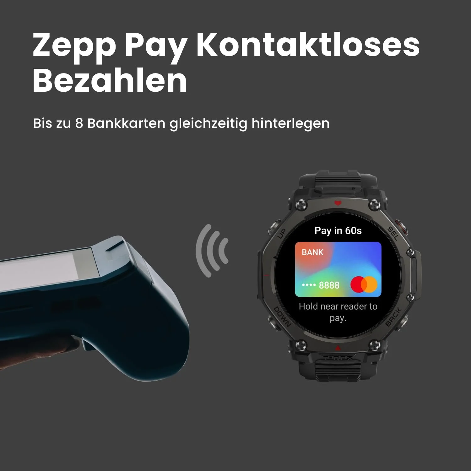 Смартгодинник Amazfit T-Rex 3 Pro 48 мм сапфіровий AMOLED-дисплей, титановий безель, Dual Band GPS, офлайн-карти, 25 днів роботи батареї, вбудований ліхтарик, 10 ATM, 180+ спортивних режимів, фото №8