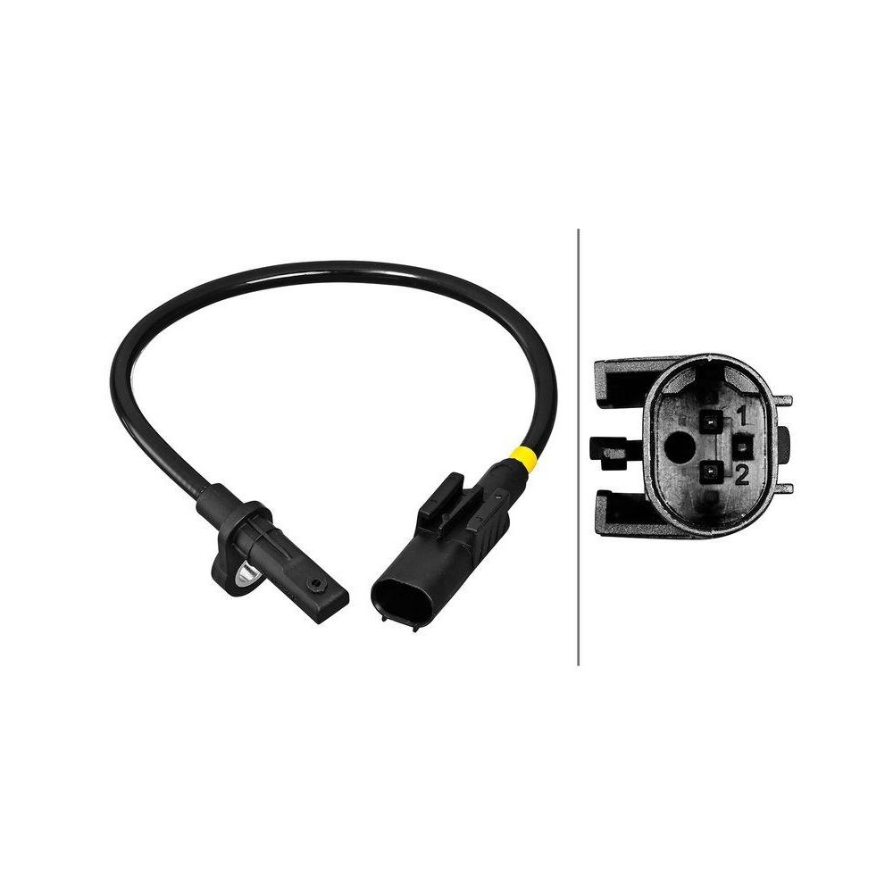 Датчик частоти обертання колеса HELLA 6PU 358 217-161 для MERCEDES-BENZ, задня вісь, фото №1