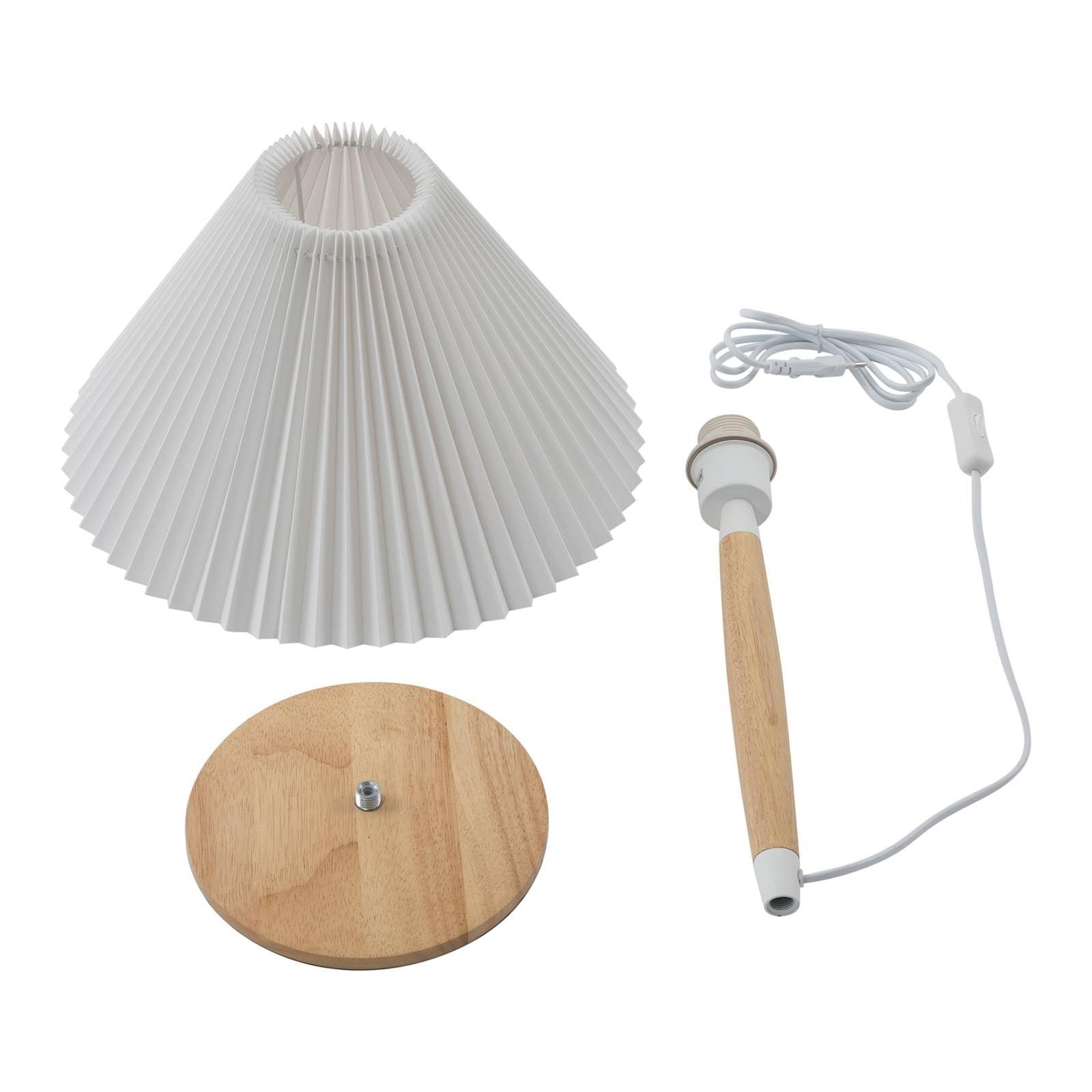 Настільна лампа Lucande Ellorin 1 x E27 дерево, фото №10