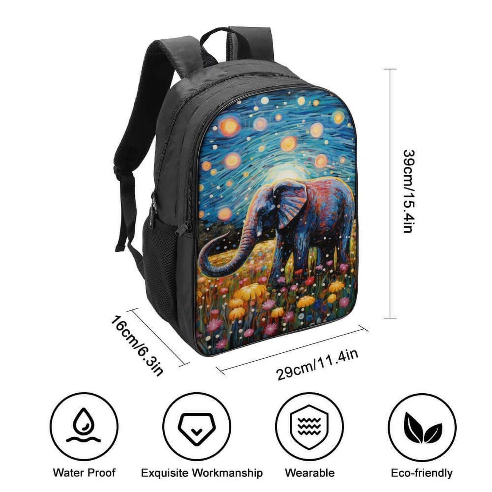 Рюкзак DPEOANEBN Elephant 40x28x16см, фото №2