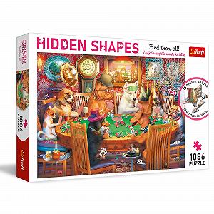 Пазл Trefl Hidden Shapes Ночь игр 1000 + 86 элементов - Фото 1
