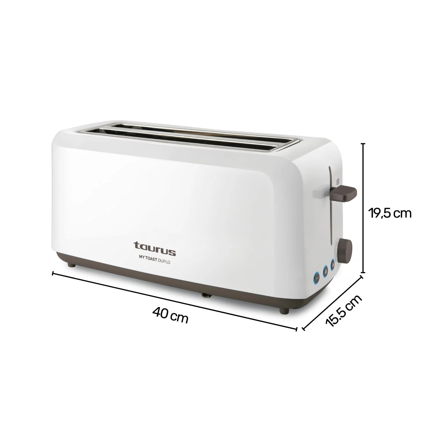 Тостер Taurus My Toast Duplo 1450W Білий, фото №5