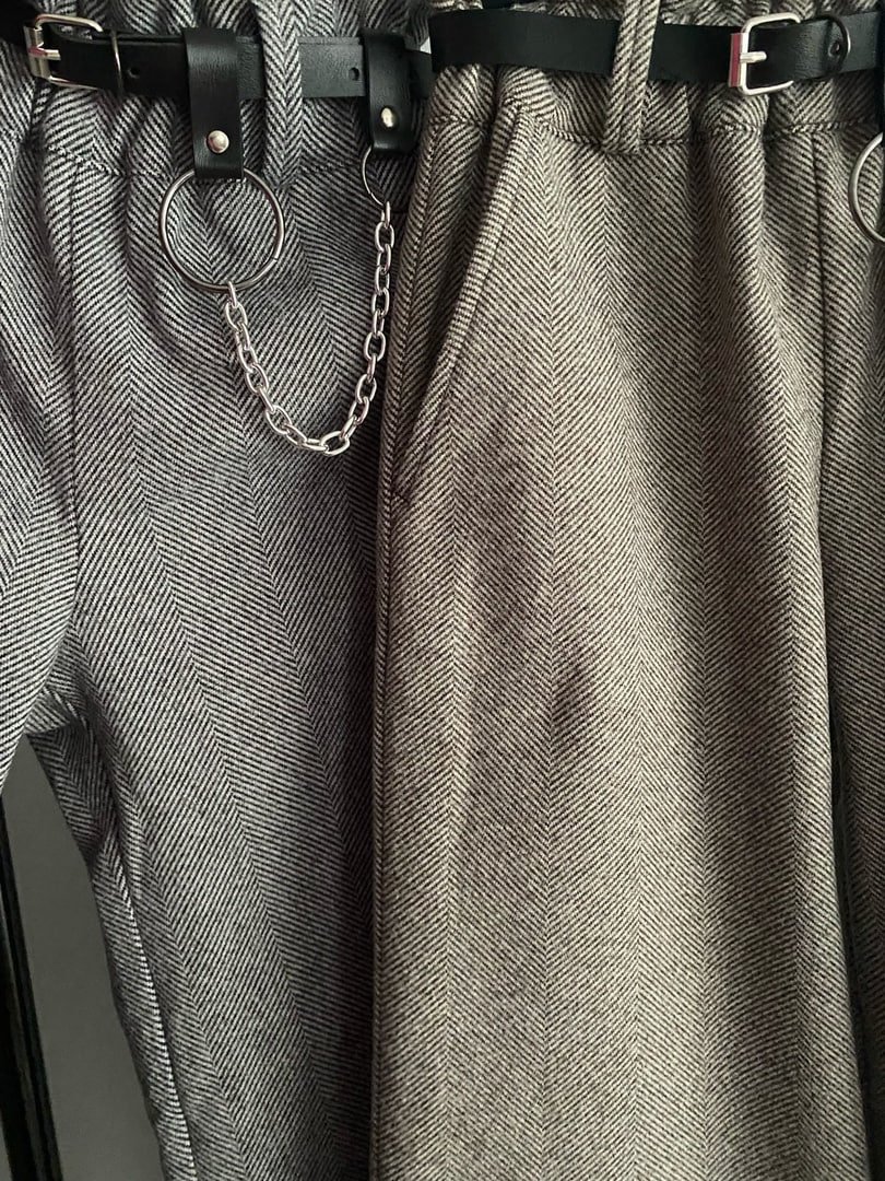 Стильні теплі брюки палаццо для дівчат від 122 см до 164 см шоколад та сірі, фото №6 Стильні теплі брюки палаццо для дівчат від 122 см до 164 см шоколад та сірі, фото №6