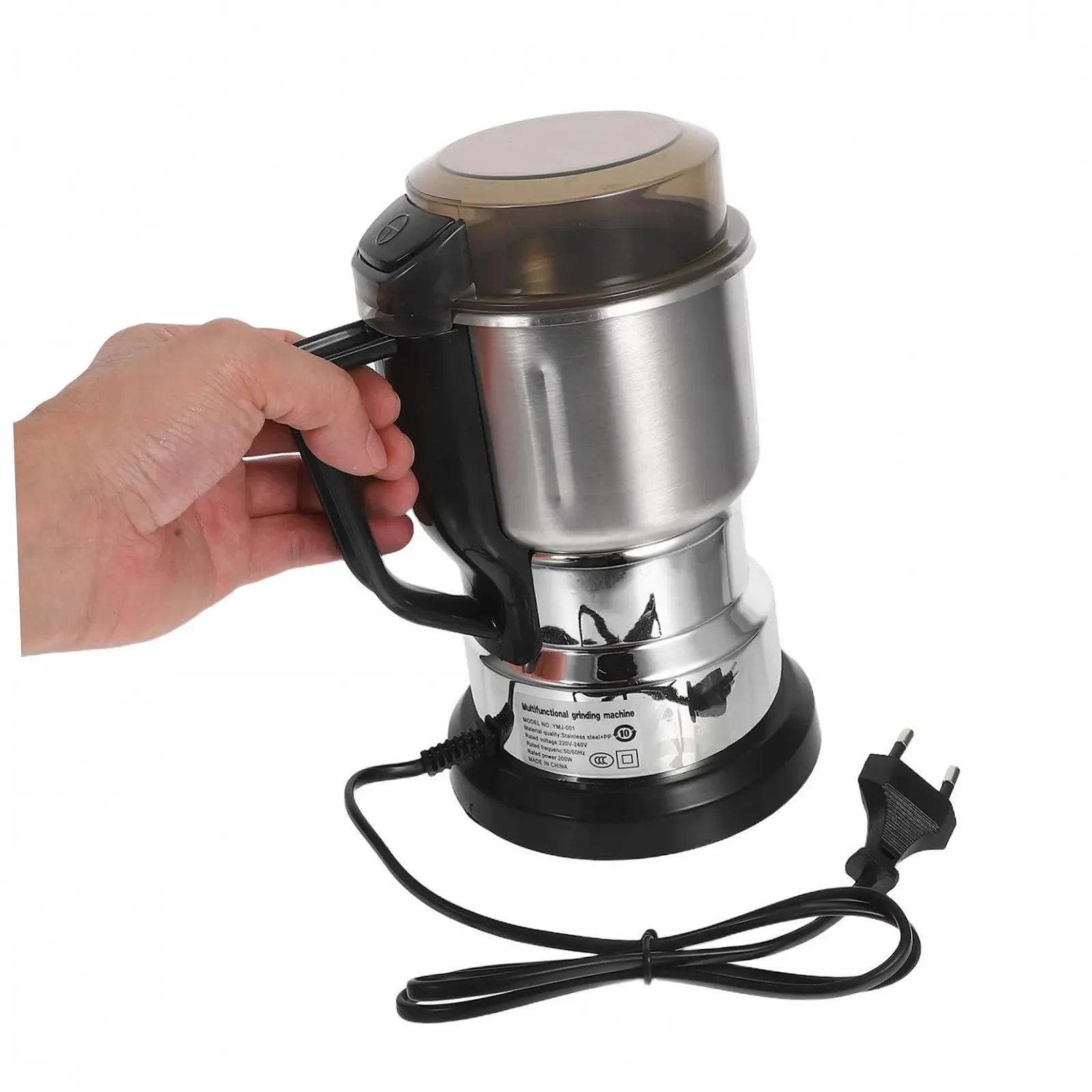 Подрібнювач електричний Capacity для кави, спецій та порошку з технологією точного помелу та EU Plug, фото №4