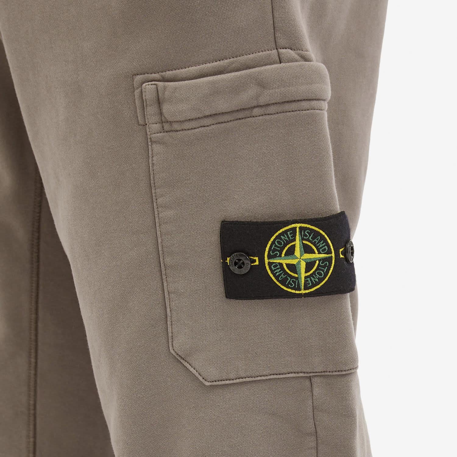 Штаны STONE ISLAND Compass Patch Cotton Track Pants Светло-серый, фото №4