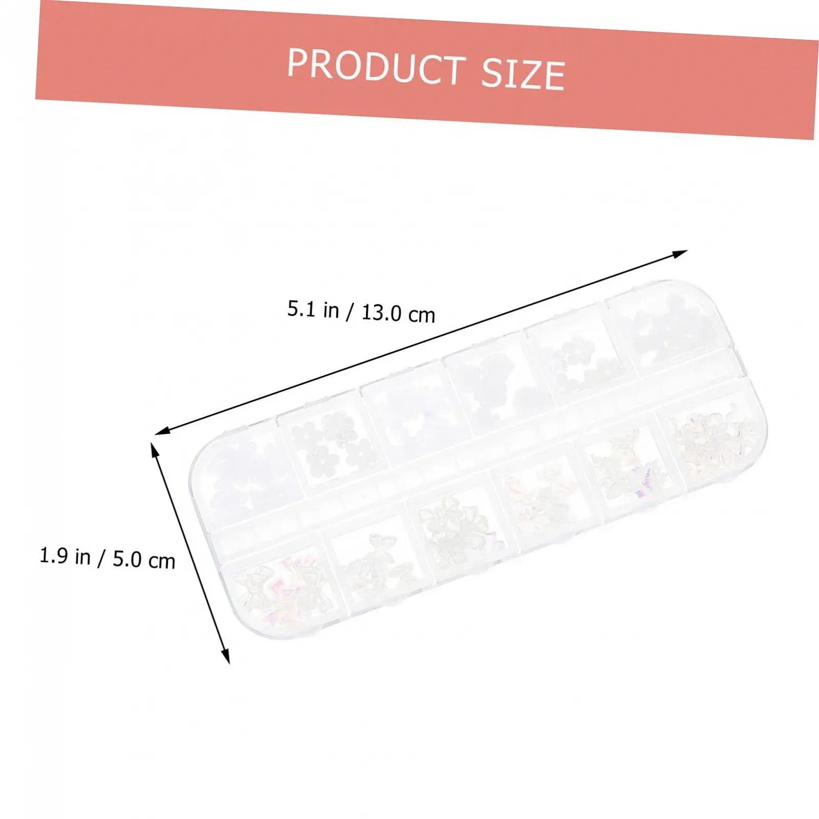 Украшения для ногтей Healvian, 3 коробки, цветы, сыр Dingding, фото №8