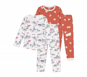 Купити Піжама Petit Bateau з довгим рукавом для дівчат - Фото 1 Піжама Petit Bateau з довгим рукавом для дівчат - Фото 1