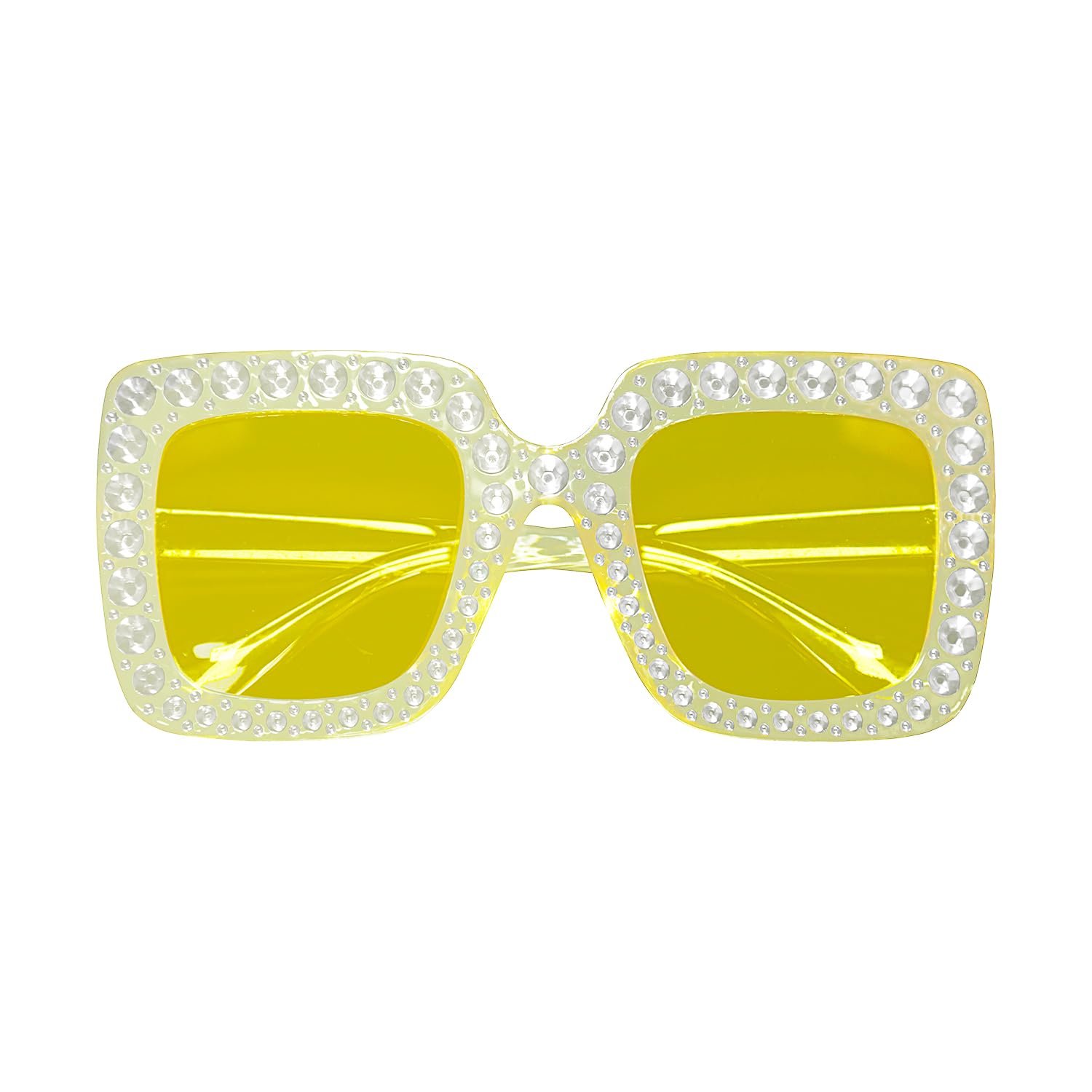 Сонцезахисні Окуляри Tabanzhe Квадратні Однотонні Жовті, фото №1