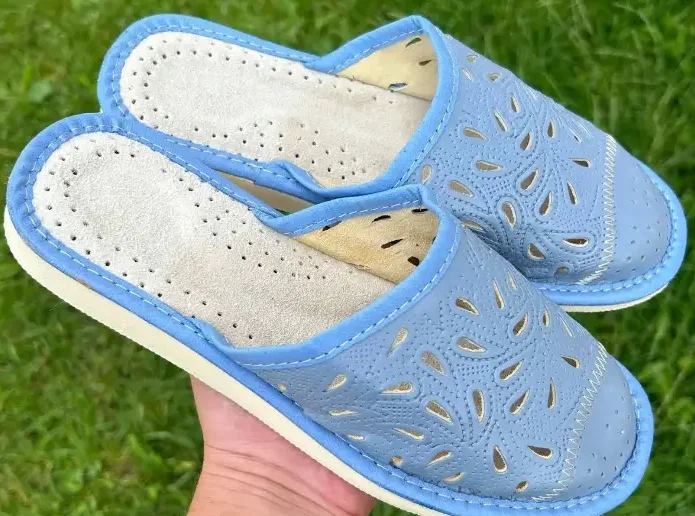 Жіночі шкіряні капці — м’які, зручні, для щоденного комфорту., фото №1 Жіночі шкіряні капці — м’які, зручні, для щоденного комфорту., фото №1