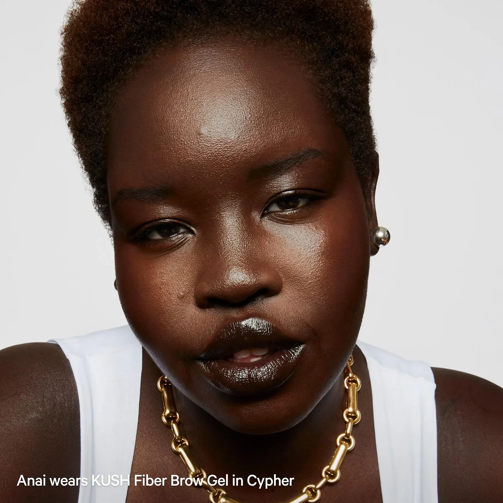 Гель для бровей Milk Makeup KUSH Fibre Brow Gel Thickening Soft Flexible Hold Cypher (Cool Very Dark Brown/Black), фото №9