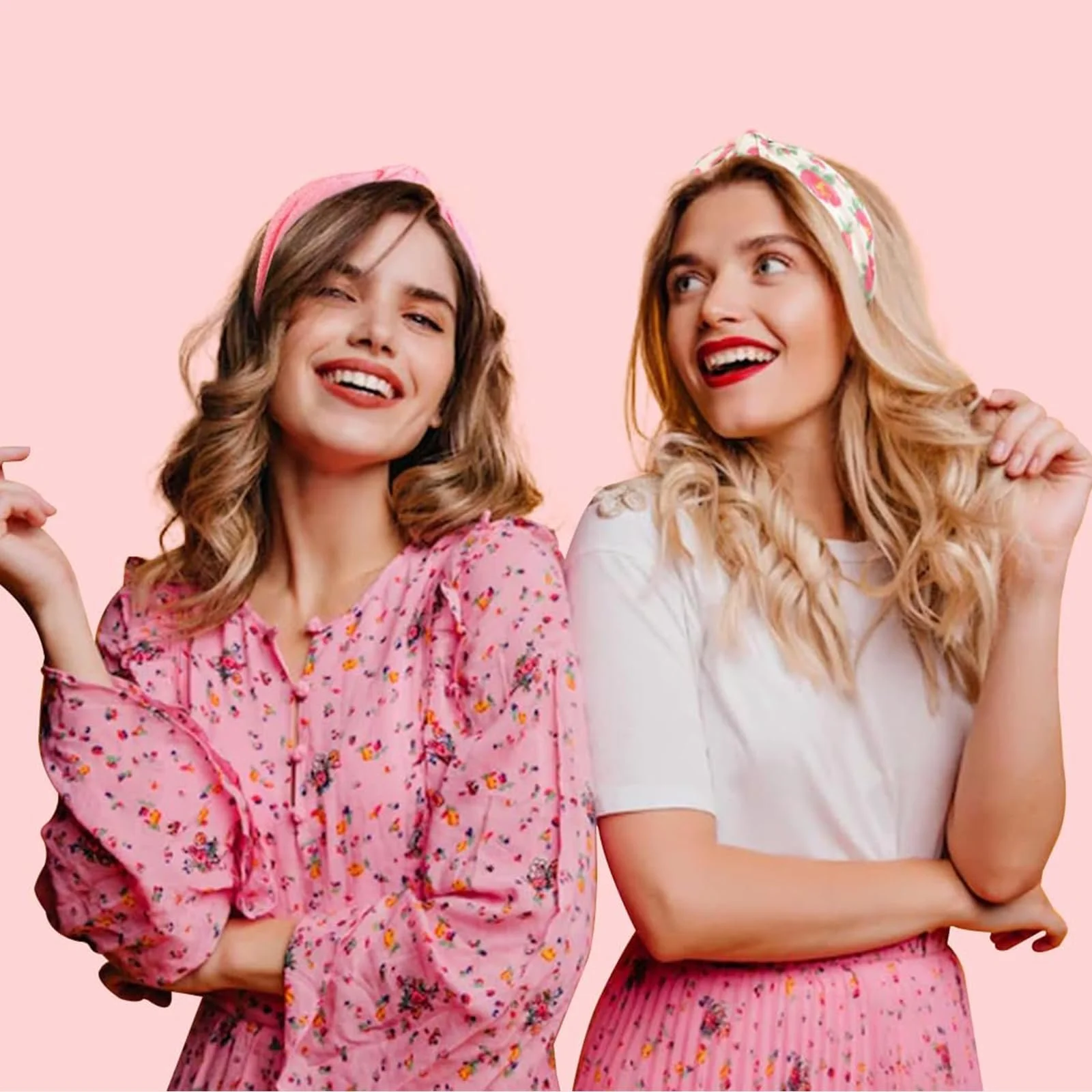 Обруч Рожевий Квітковий візерунок, 4 шт, фото №6 Обруч Рожевий Квітковий візерунок, 4 шт, фото №6