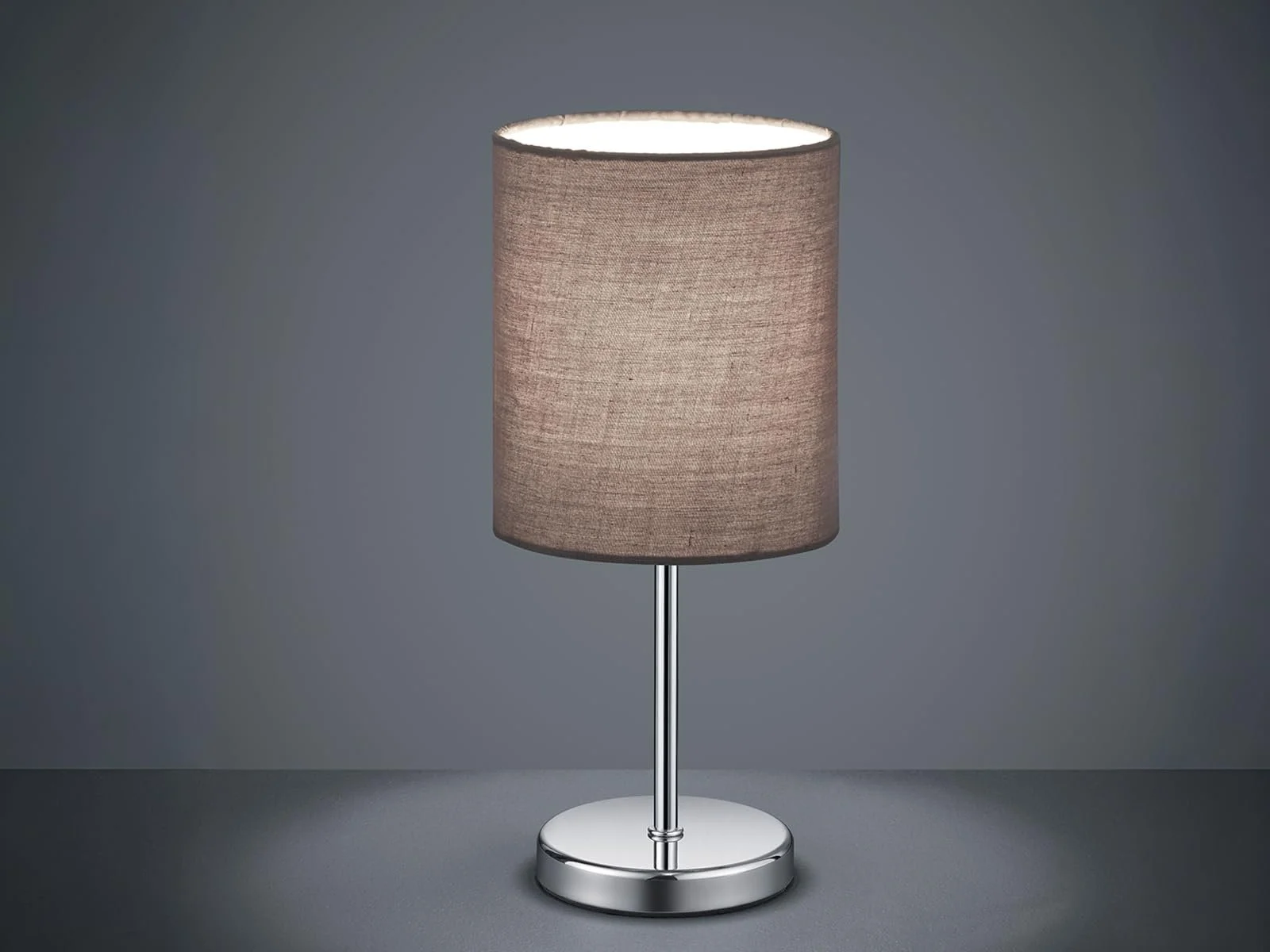 Настільна лампа Reality Leuchten Jerry E14 40 Вт 13 x 13 x 28,5 см Сіра, фото №3