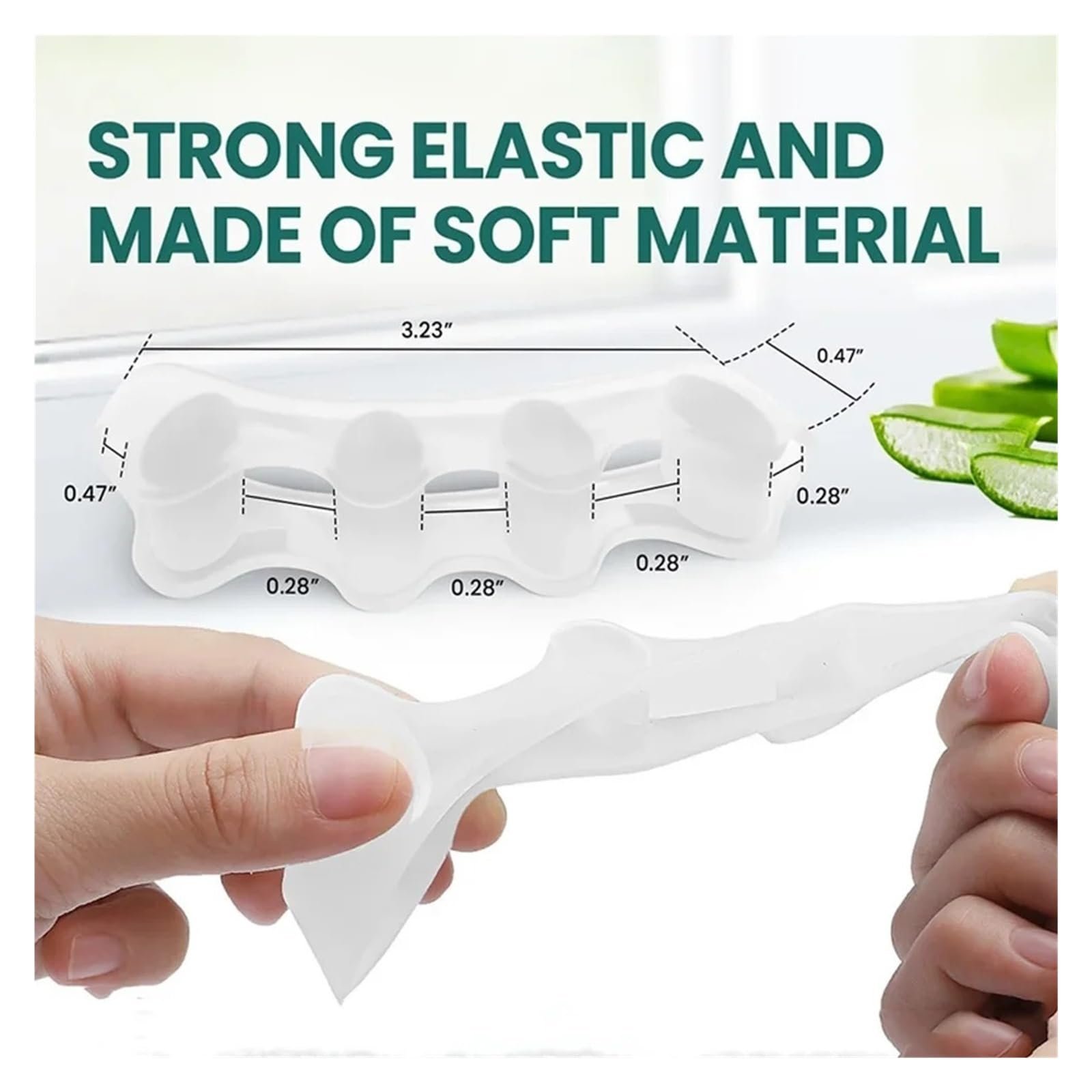 Роздільник для пальців Силіконовий 1 пара Коректор для кісточки молоткоподібного пальця, фото №6