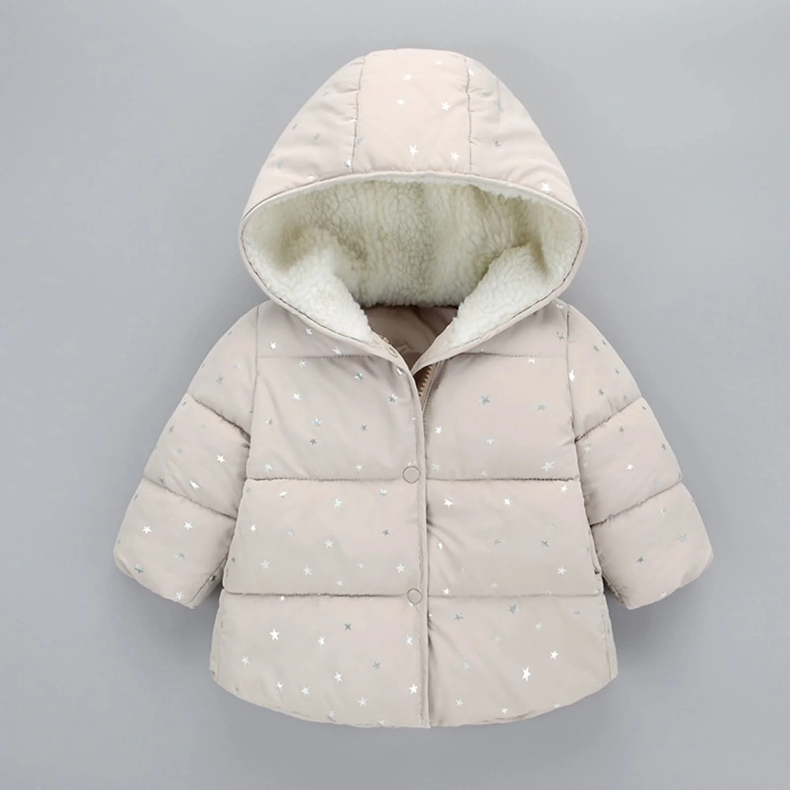 Зимова куртка для дівчат, стьобана куртка, дитяча куртка, фото №3