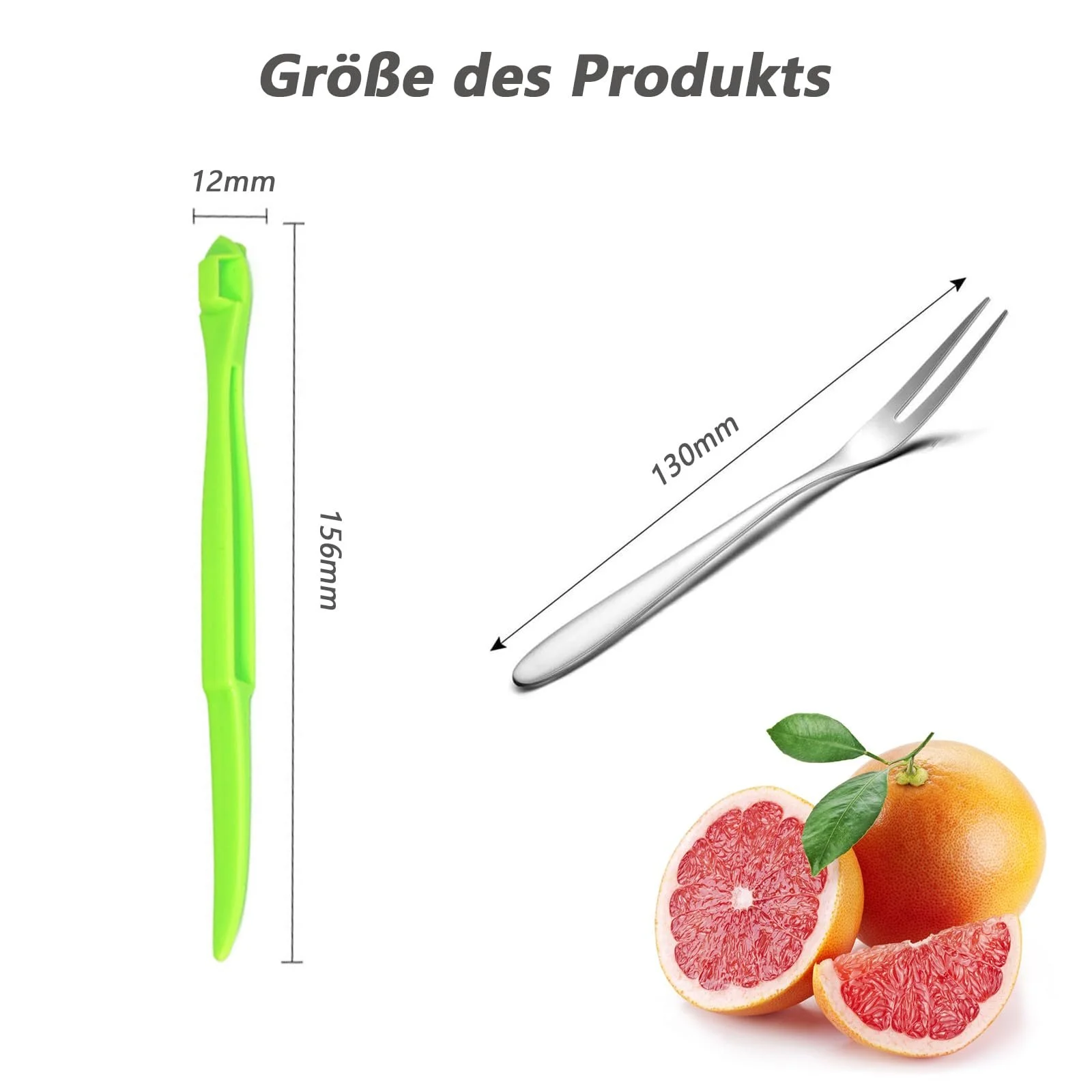 Ложка для грейпфрута Grapefruit Spoon, 2 фруктові виделки, інструмент для чищення апельсинів, фото №7 Ложка для грейпфрута Grapefruit Spoon, 2 фруктові виделки, інструмент для чищення апельсинів, фото №7