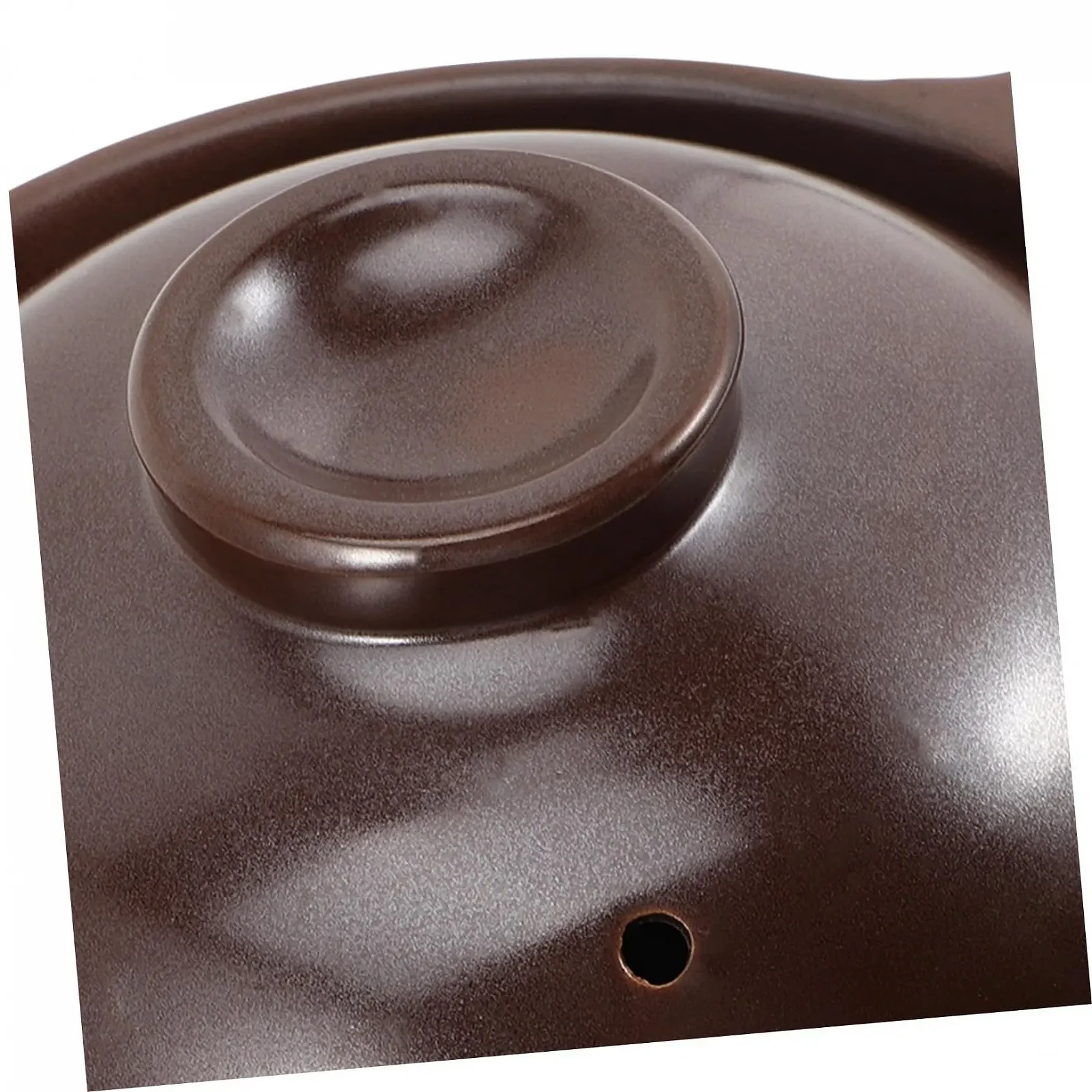 Каструля-сотейник Veemoon керамічна з кришкою жаростійка маленька коричнева, фото №8 Каструля-сотейник Veemoon керамічна з кришкою жаростійка маленька коричнева, фото №8