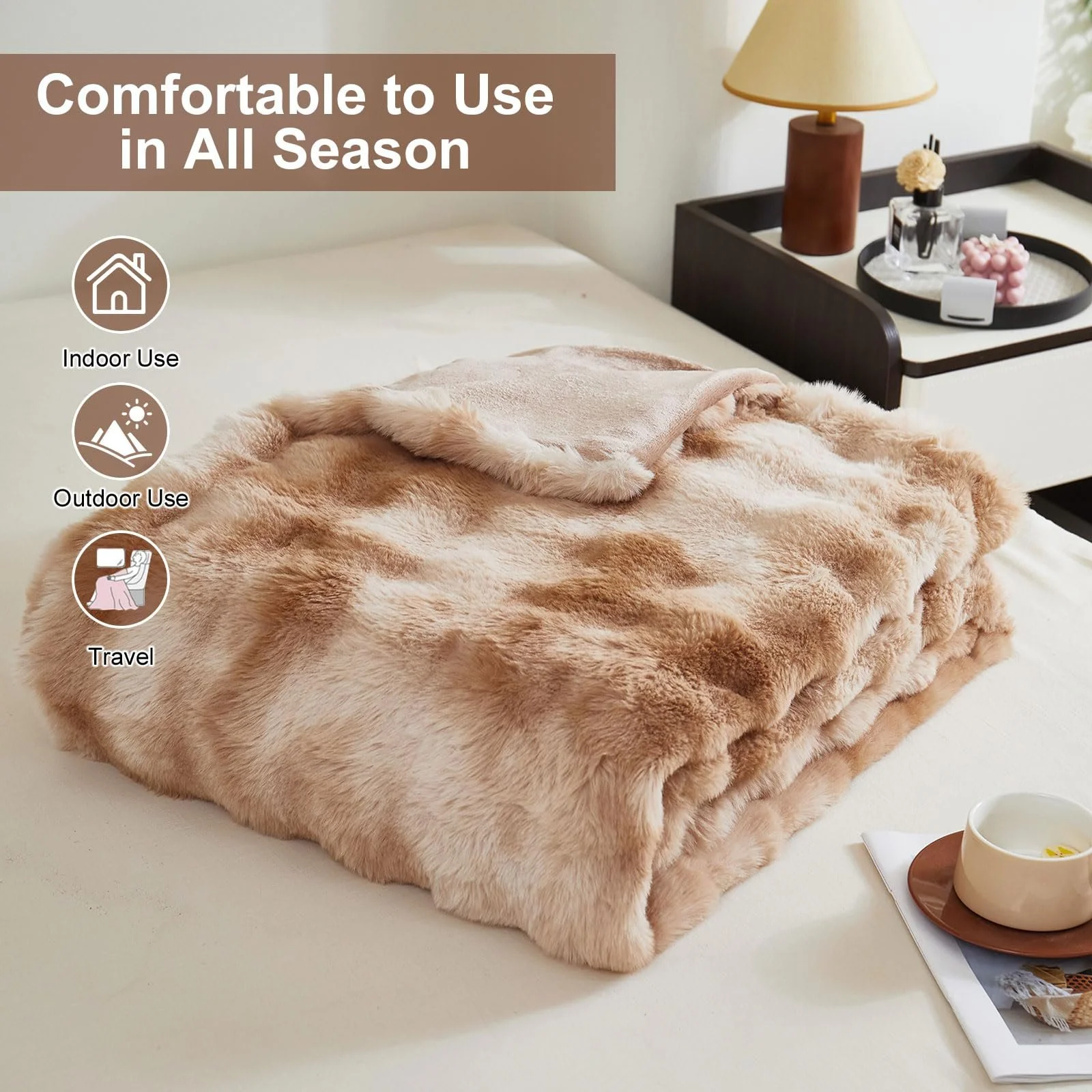 Плед Cuddly Rabbit Plush Super Soft Товстий 1000 г/м, фото №6