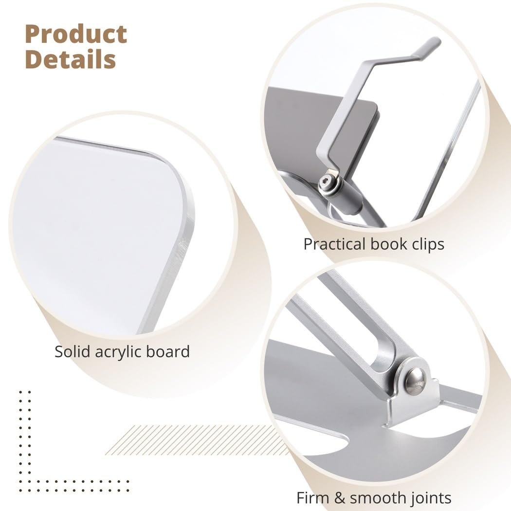 Підставка для ноутбука складана портативна алюмінієва, регульована по висоті, фото №5