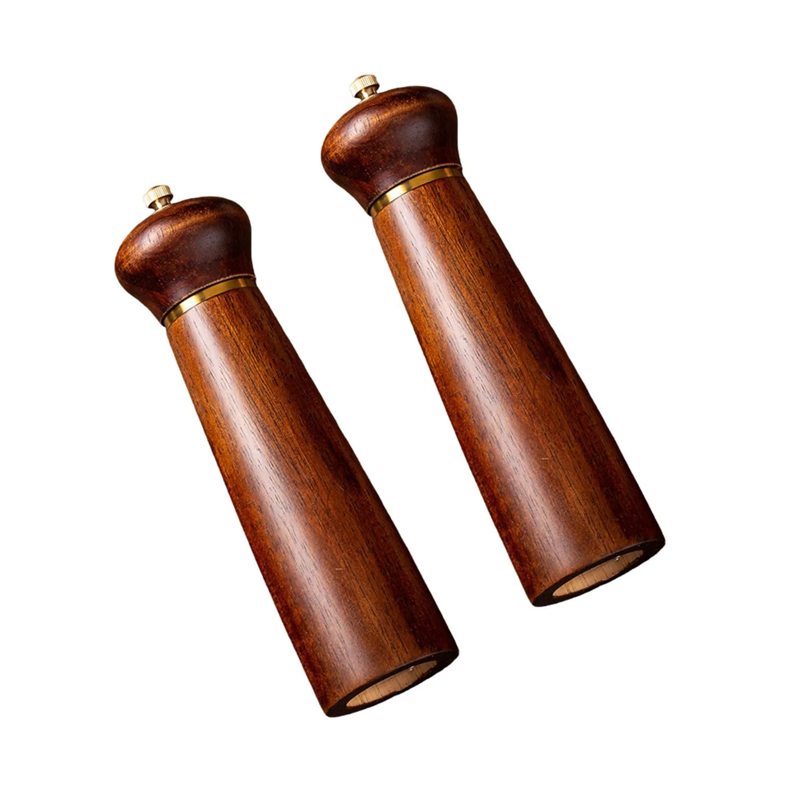 Млин для морської солі та чорного перцю з натурального дерева, ручний, практичний, фото №3