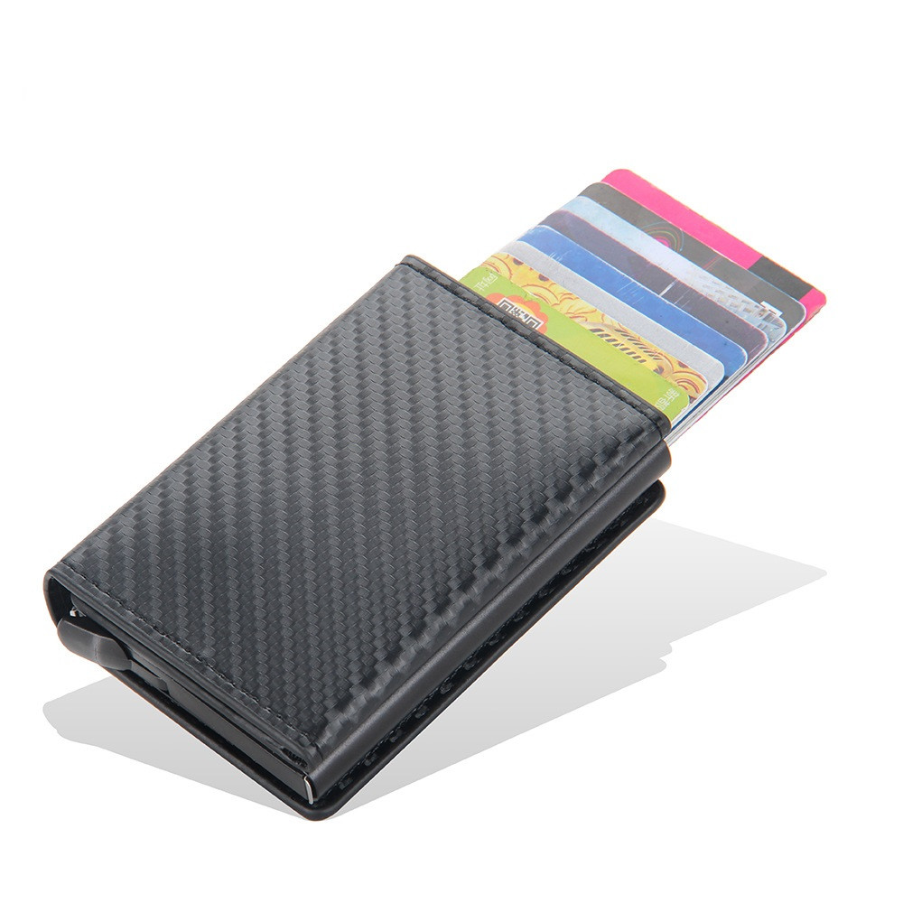 Кошелек Cart Holder с RFID защитой Черный на магнитах PS, фото №2