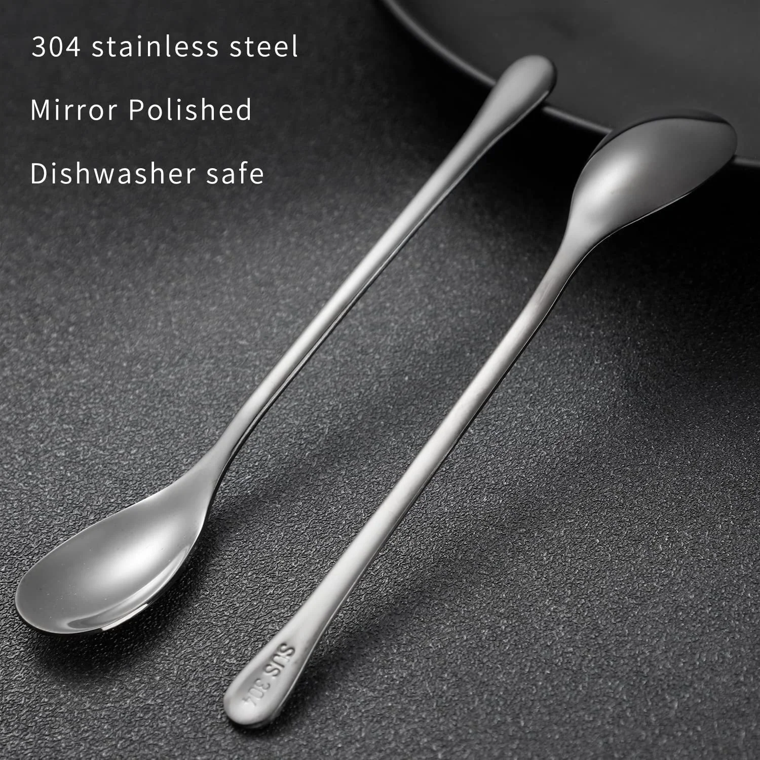 Кавова ложка Набір з 6 маленьких чайних з нержавіючої сталі, фото №5