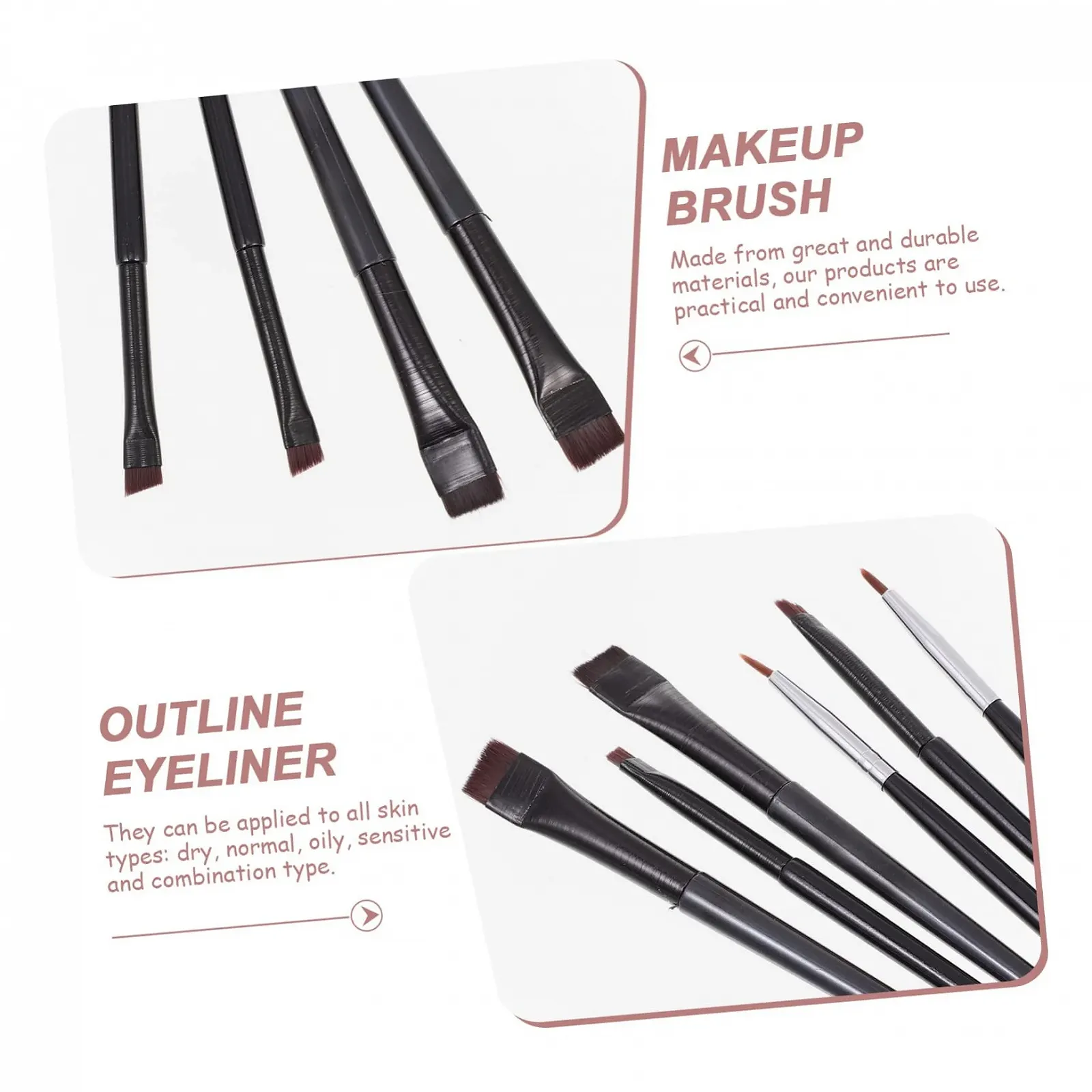 Кисточки Ipetboom для макияжа глаз 6шт, скошенная, фото №6 Кисточки Ipetboom для макияжа глаз 6шт, скошенная, фото №6