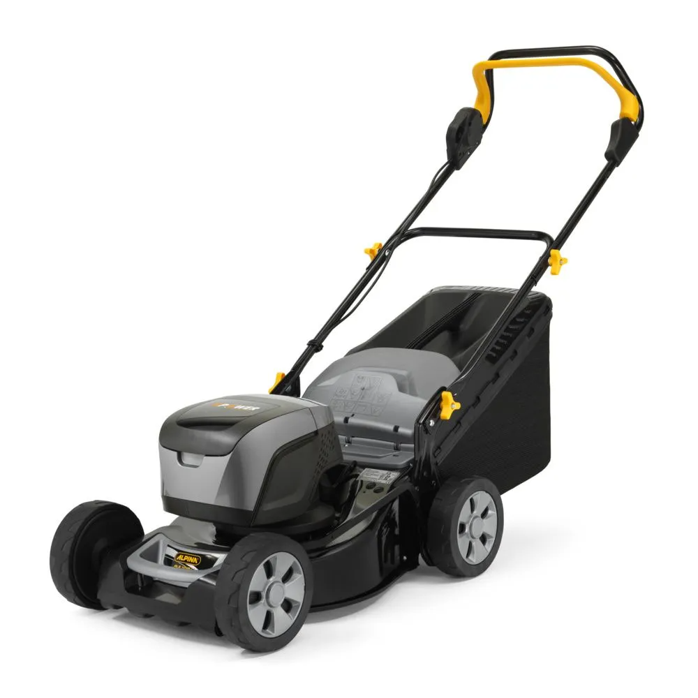 Газонокосарка акумуляторна Alpina AL5 4648 S Li Kit / 48В / 46 см / 60 л / 550 кв. м / Чорна, фото №3 Газонокосарка акумуляторна Alpina AL5 4648 S Li Kit / 48В / 46 см / 60 л / 550 кв. м / Чорна, фото №3